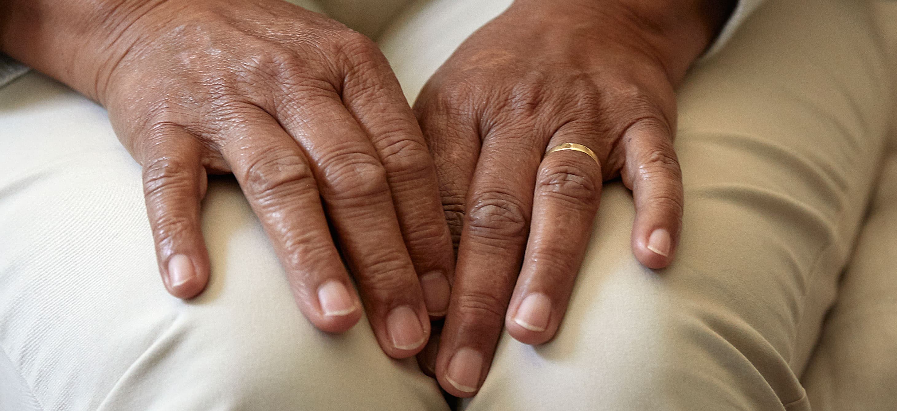 dark skinned hands