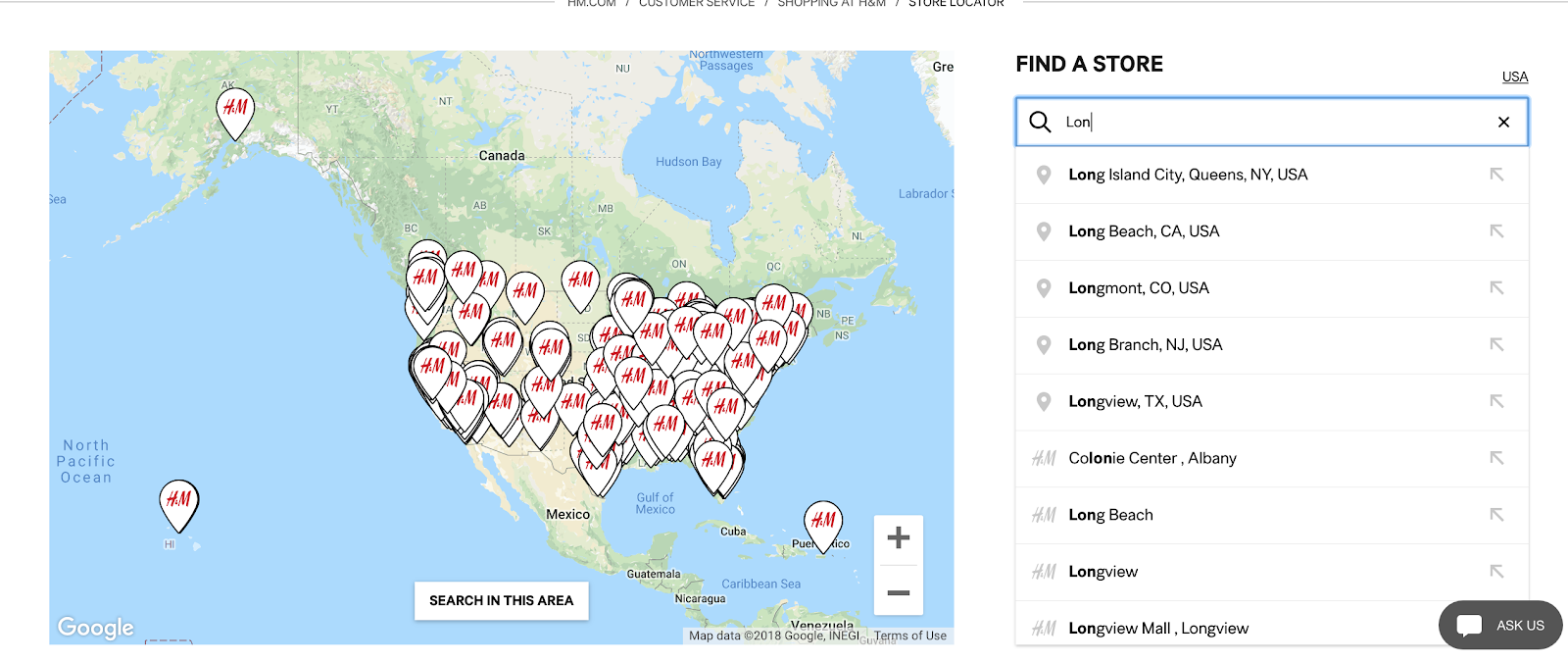 H&M-store-locator-website-page
