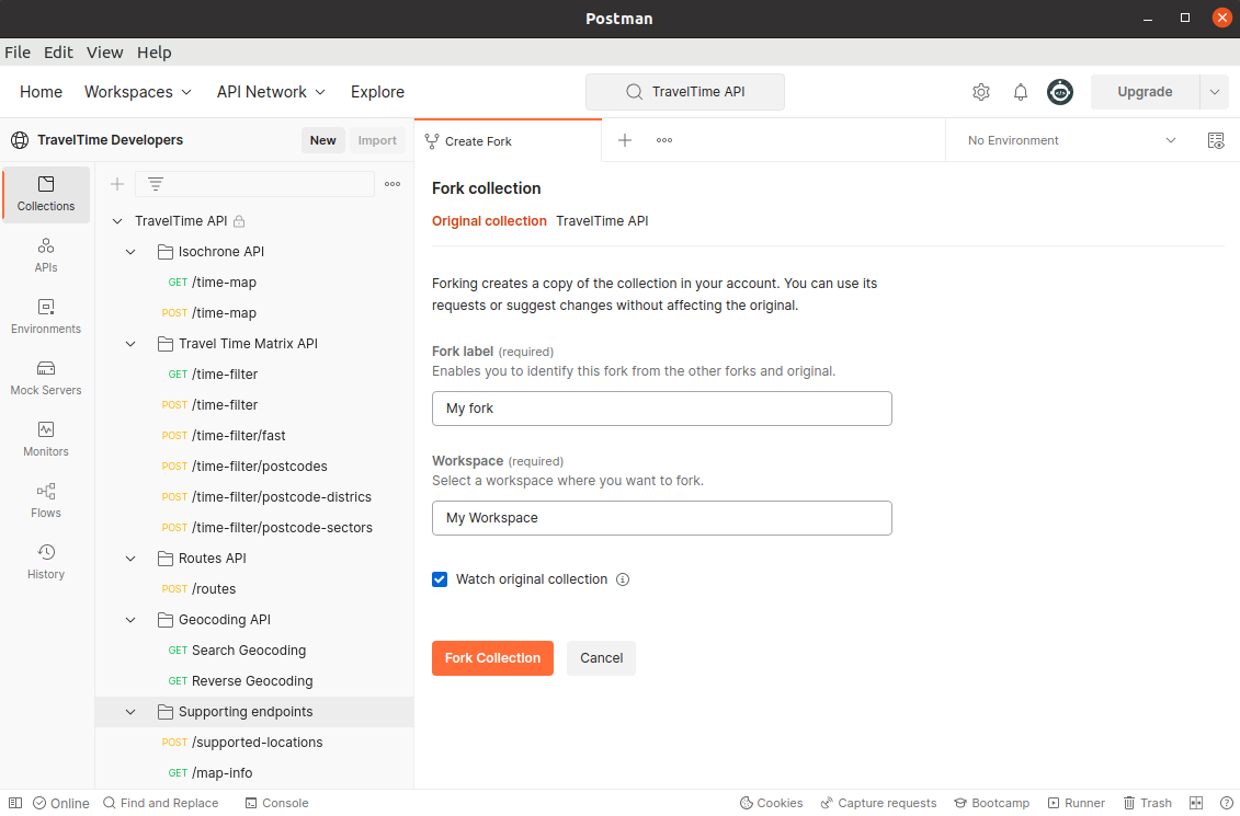 Create Isochrones with Postman & TravelTime Isochrone API | Blog