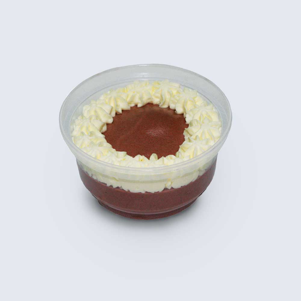 Chocolate Mousse with cream Rosettes