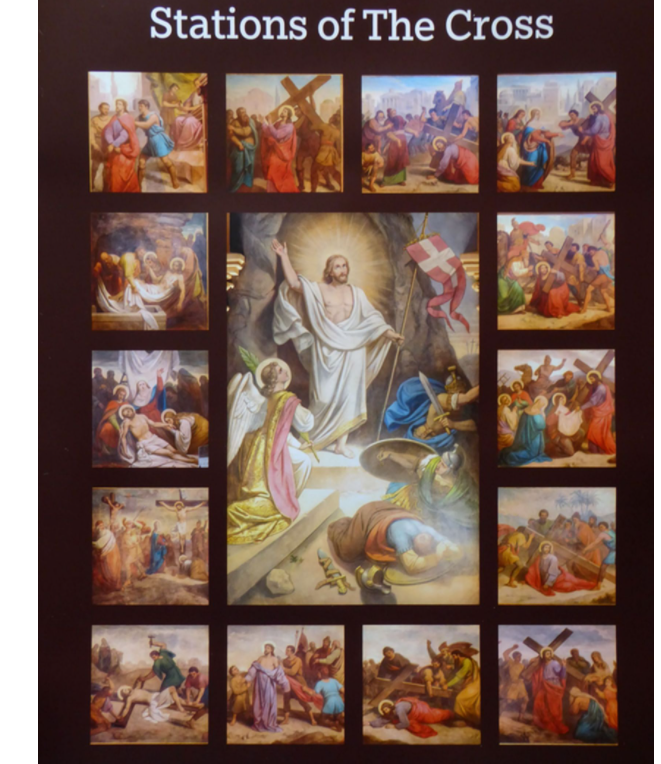  a visual of the 14 stations of the cross