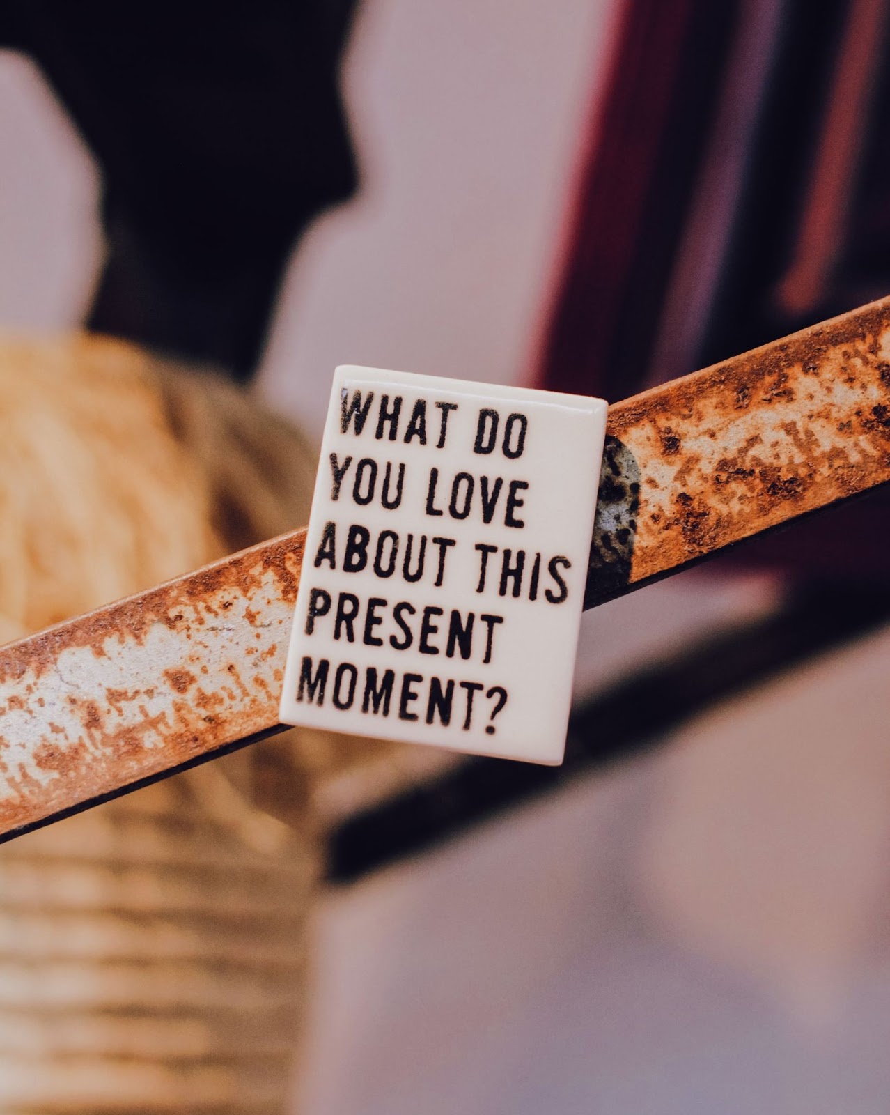 what do you love about this present moment, graphic