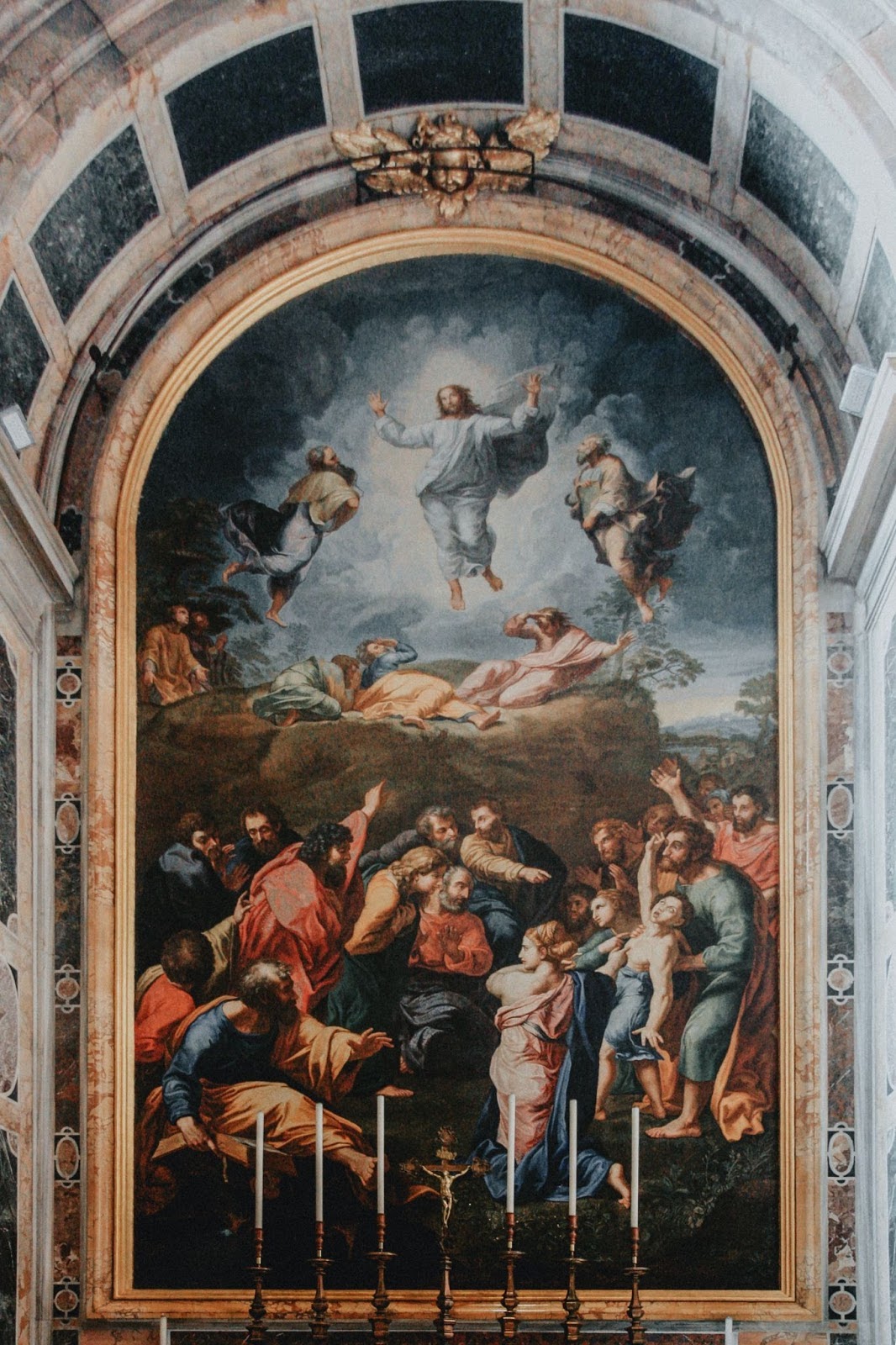 painting of Jesus ascending into heaven