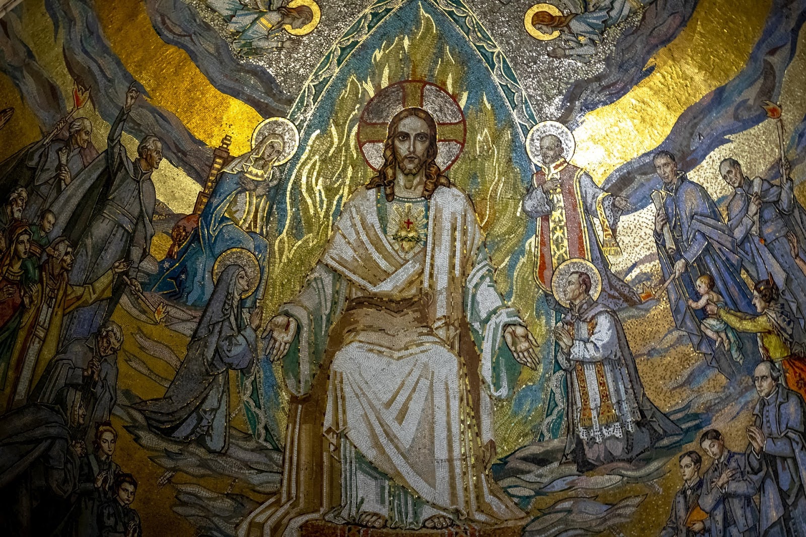 mural of Jesus and disciples
