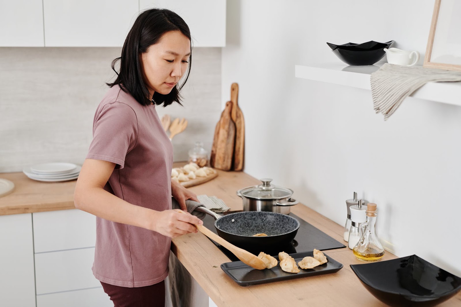 Woman cooking in the kitchen