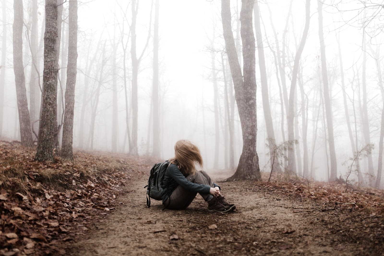 Girl in the Woods alone - Spiritual Warfare.