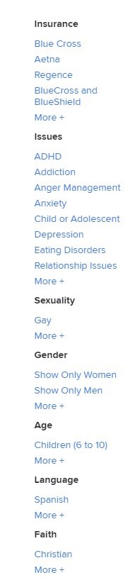 Directories have options that can help you find a therapist in Boise.