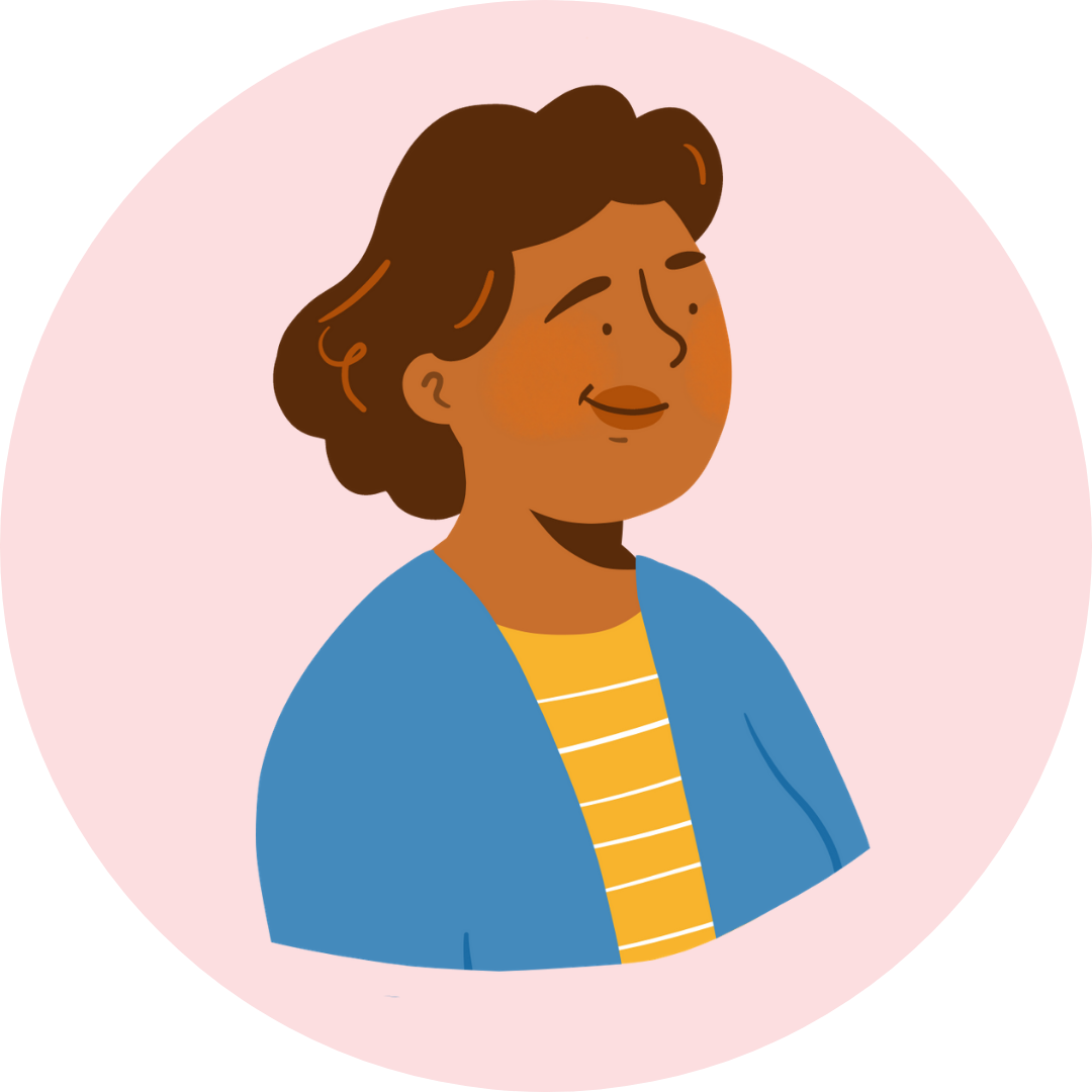 Illustration visage d'une proche de retraitée