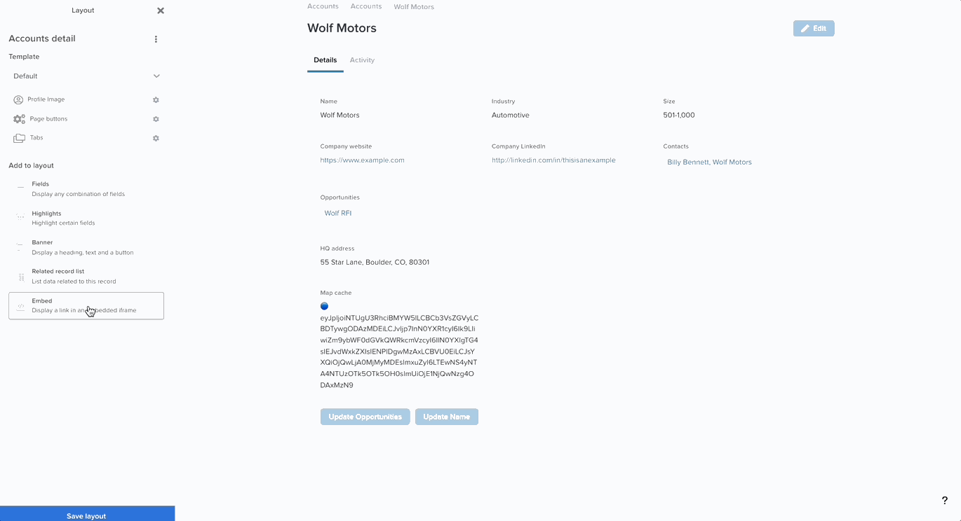Adding an embed to your Stacker app