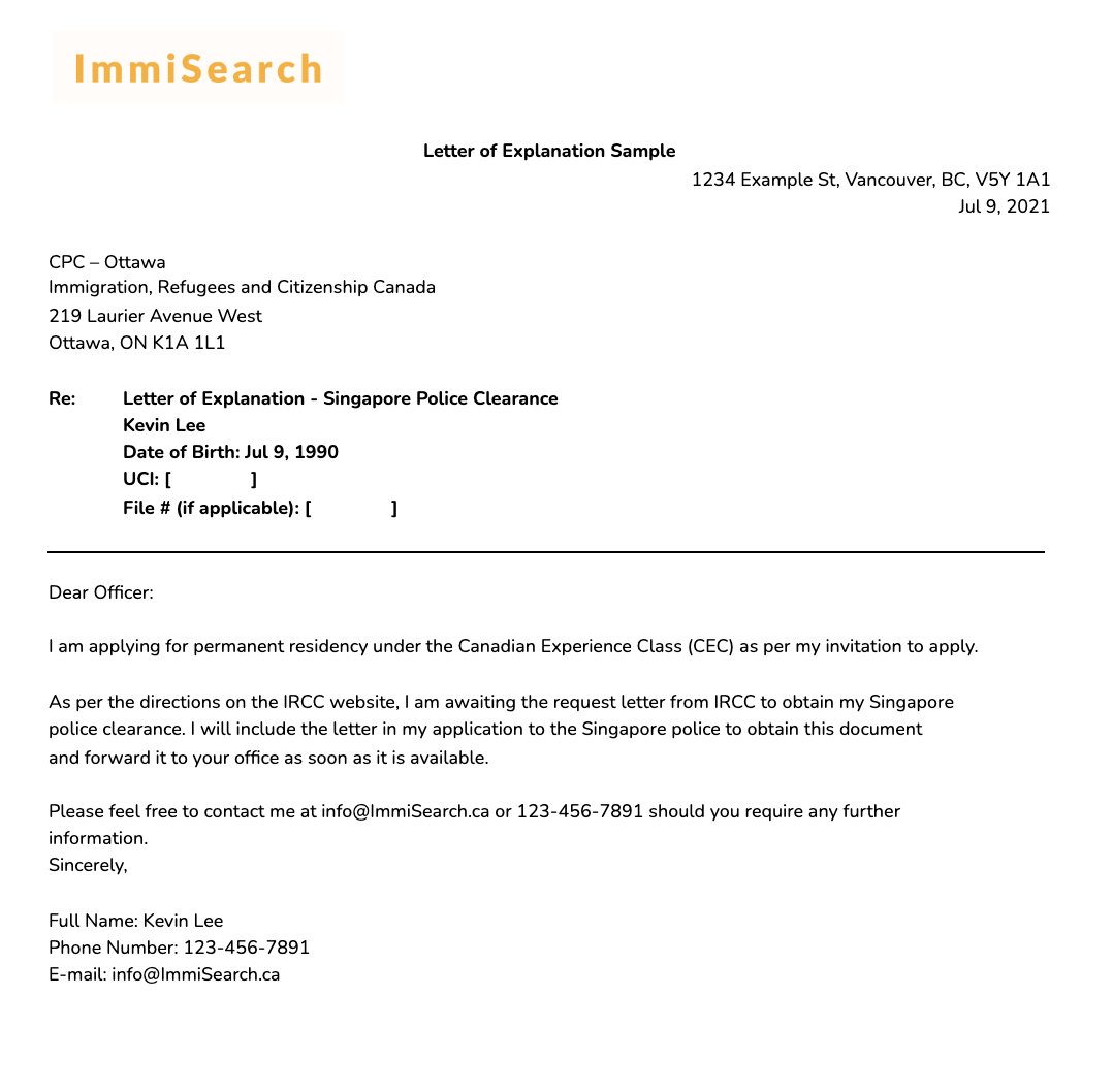Letter Of Explanation Loe Template Sample And Guide For Canada Letter Of Explanation Loe Template Sample And Guide For Canada
