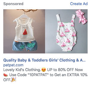 ad with emojis