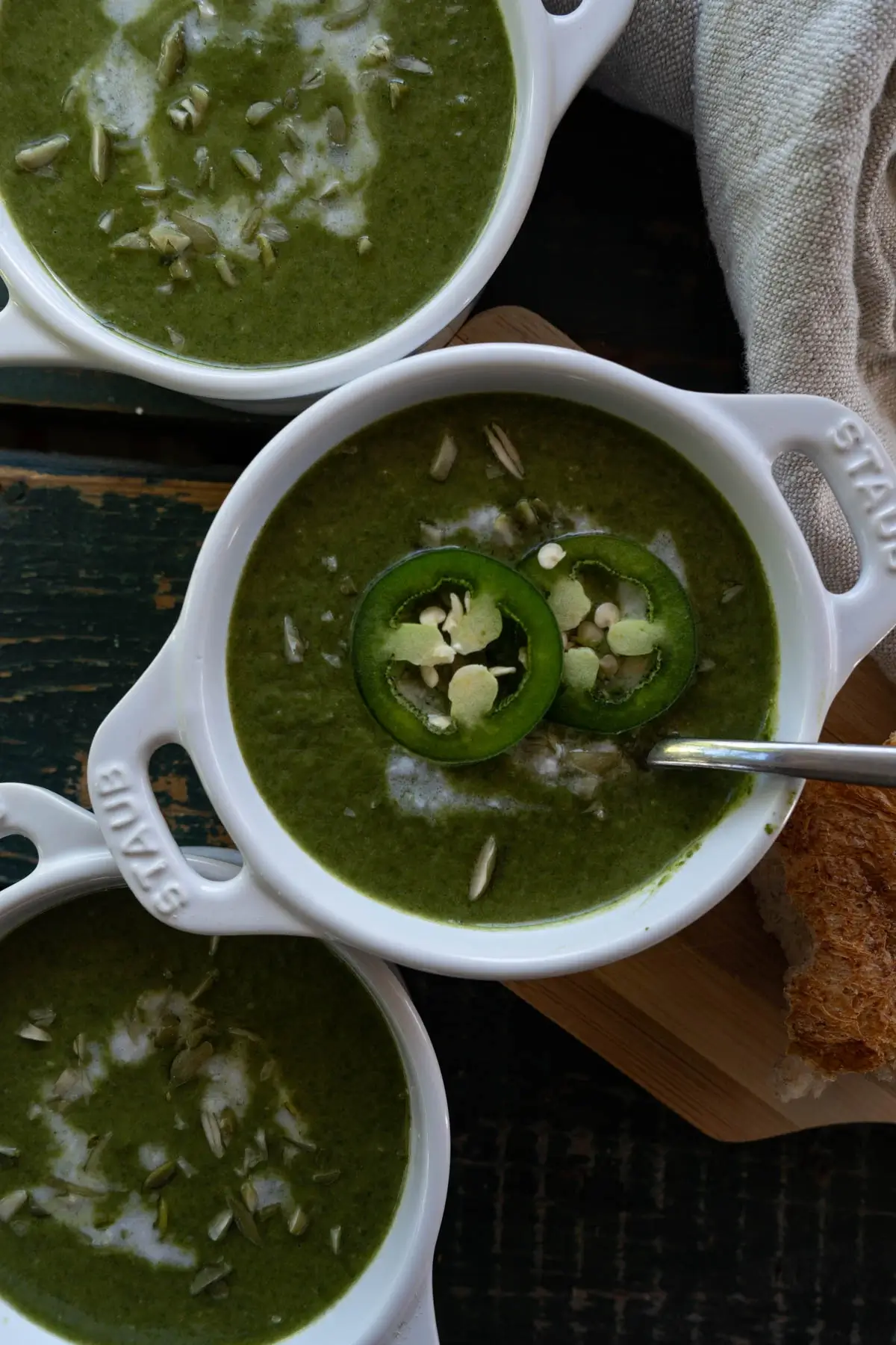 Spinach Coconut Curry Soup