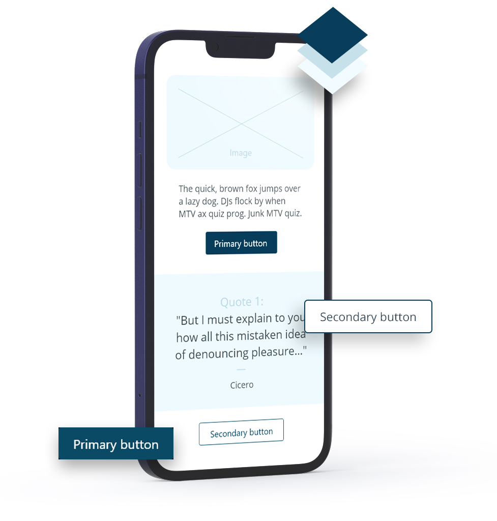 a mockup of an iphone illustrating the process of webdesign