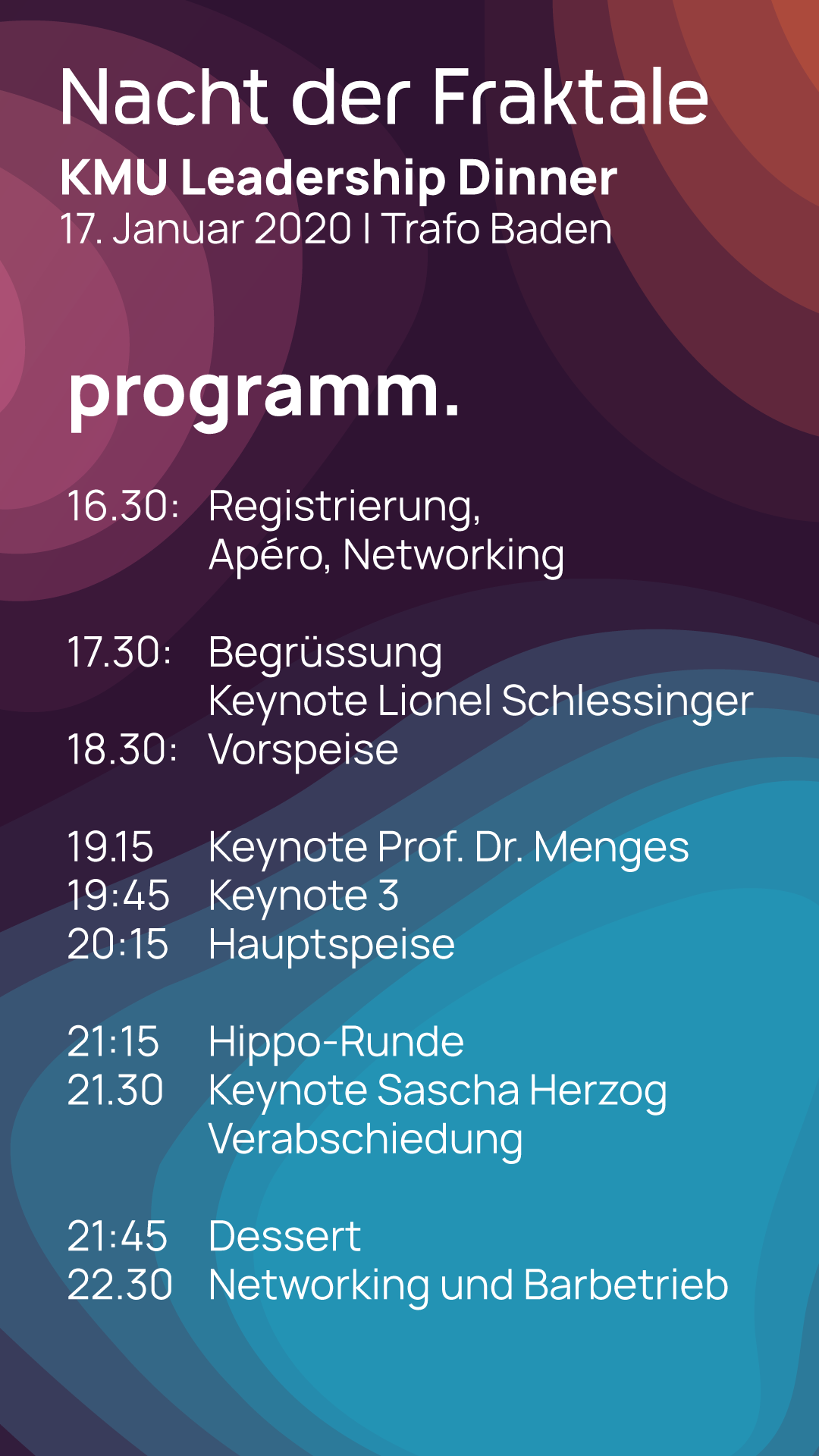 Programm Nacht der Fraktale
