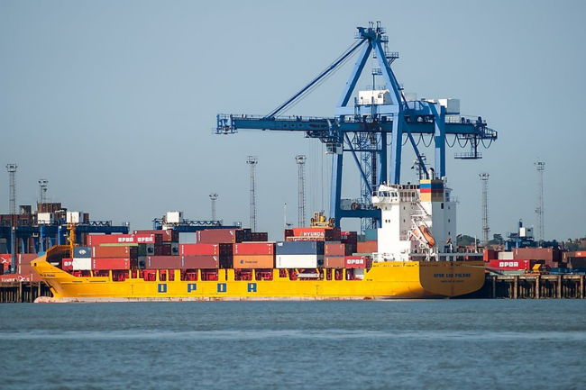 This is the image of the busiest port of United Kingdom