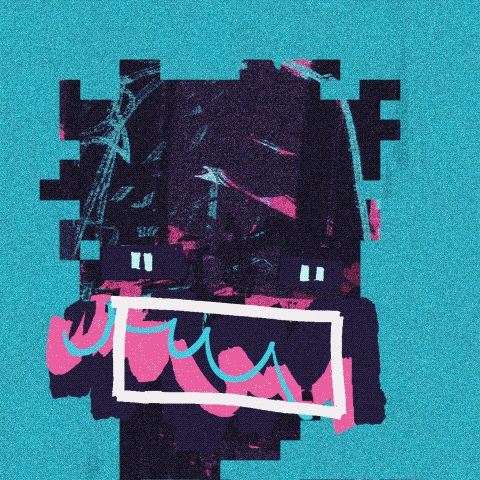 CryptoPunk #2979 You're wasting your life. Literally. by XCOPY art
