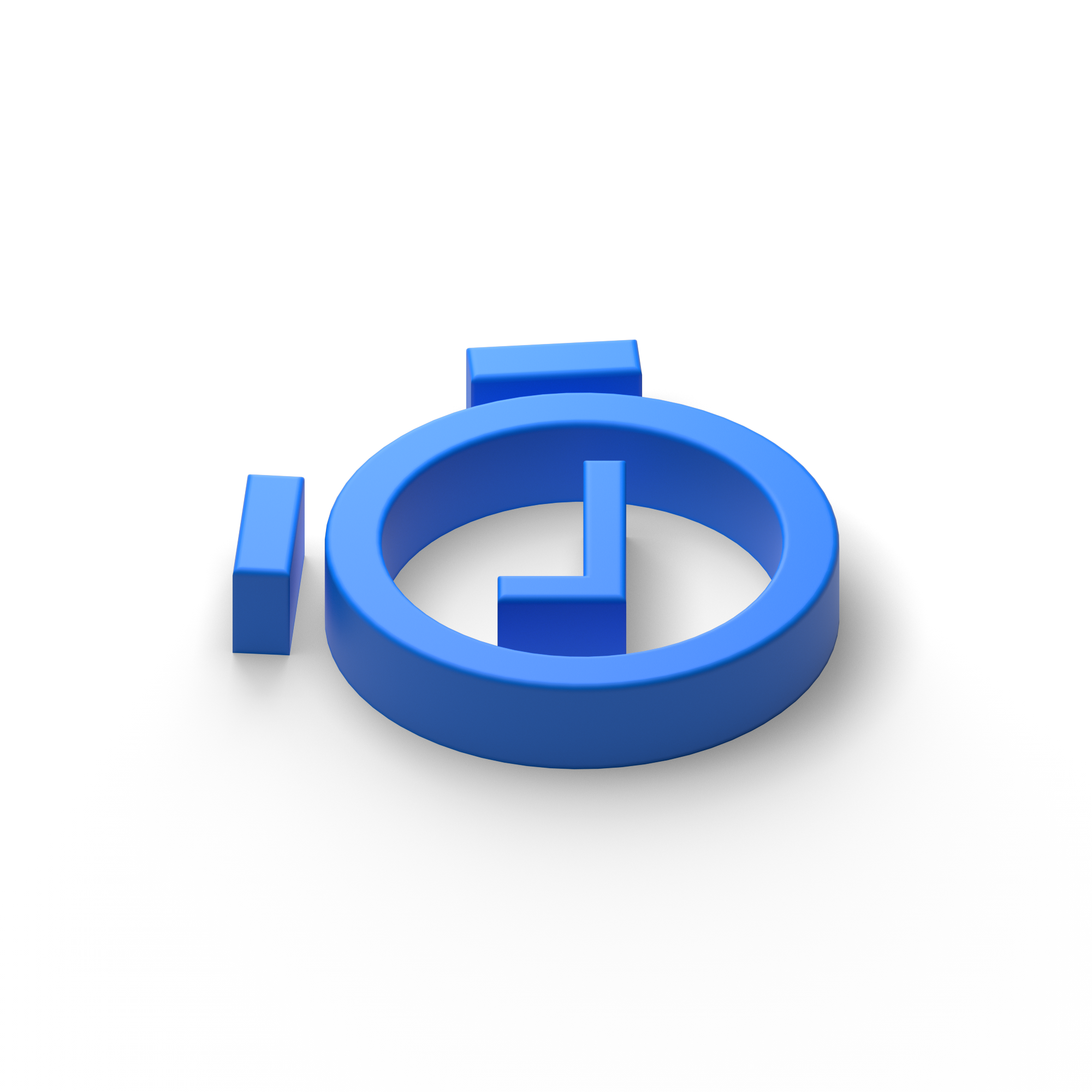 3D clock icon