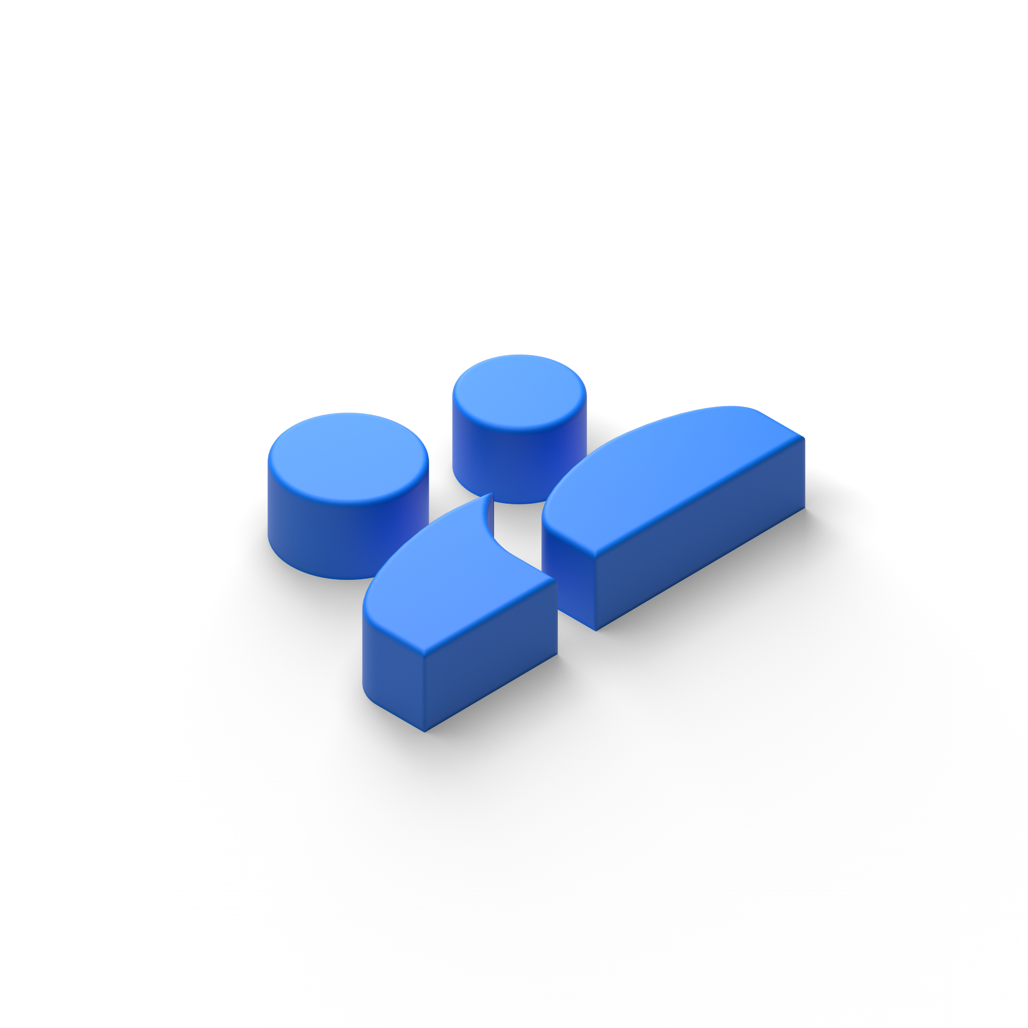 3D social media icon