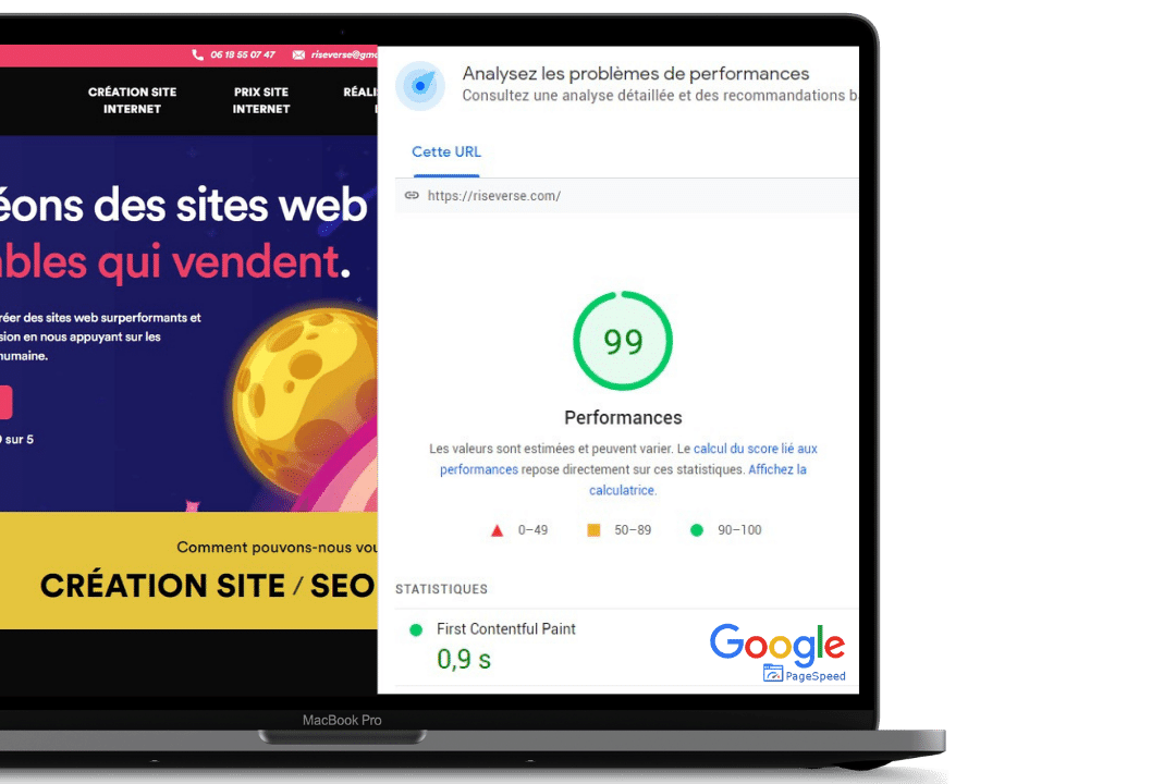 Création site web Webflow à vitesse de chargement ultra rapide
