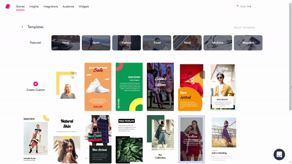 Website Stories Templates Gif