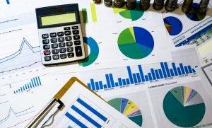 Research data spread on a table.