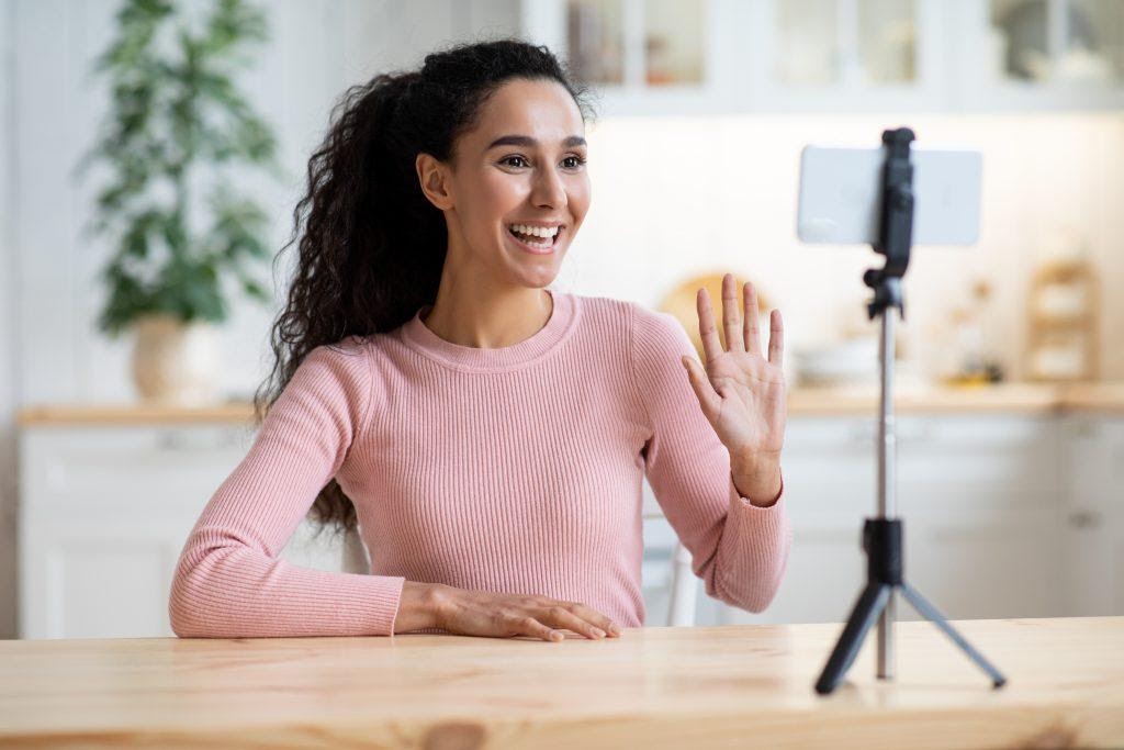 A person recording a live feed showing why are Instagram Stories so popular.