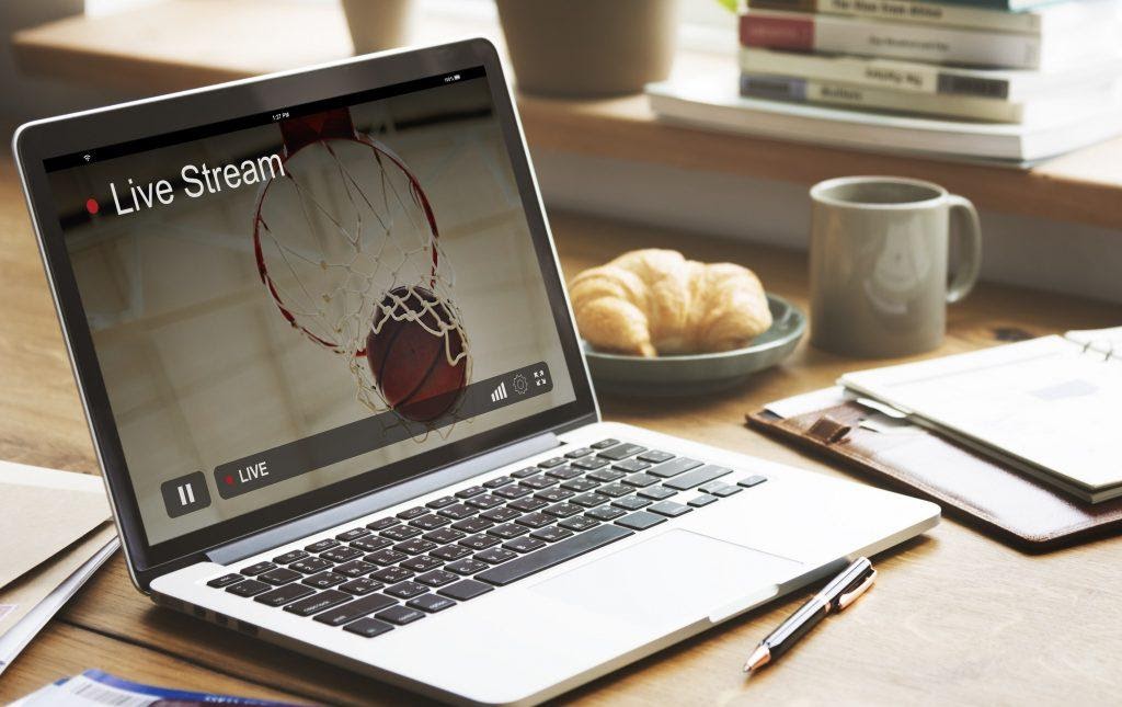 Live Stream on a laptop.