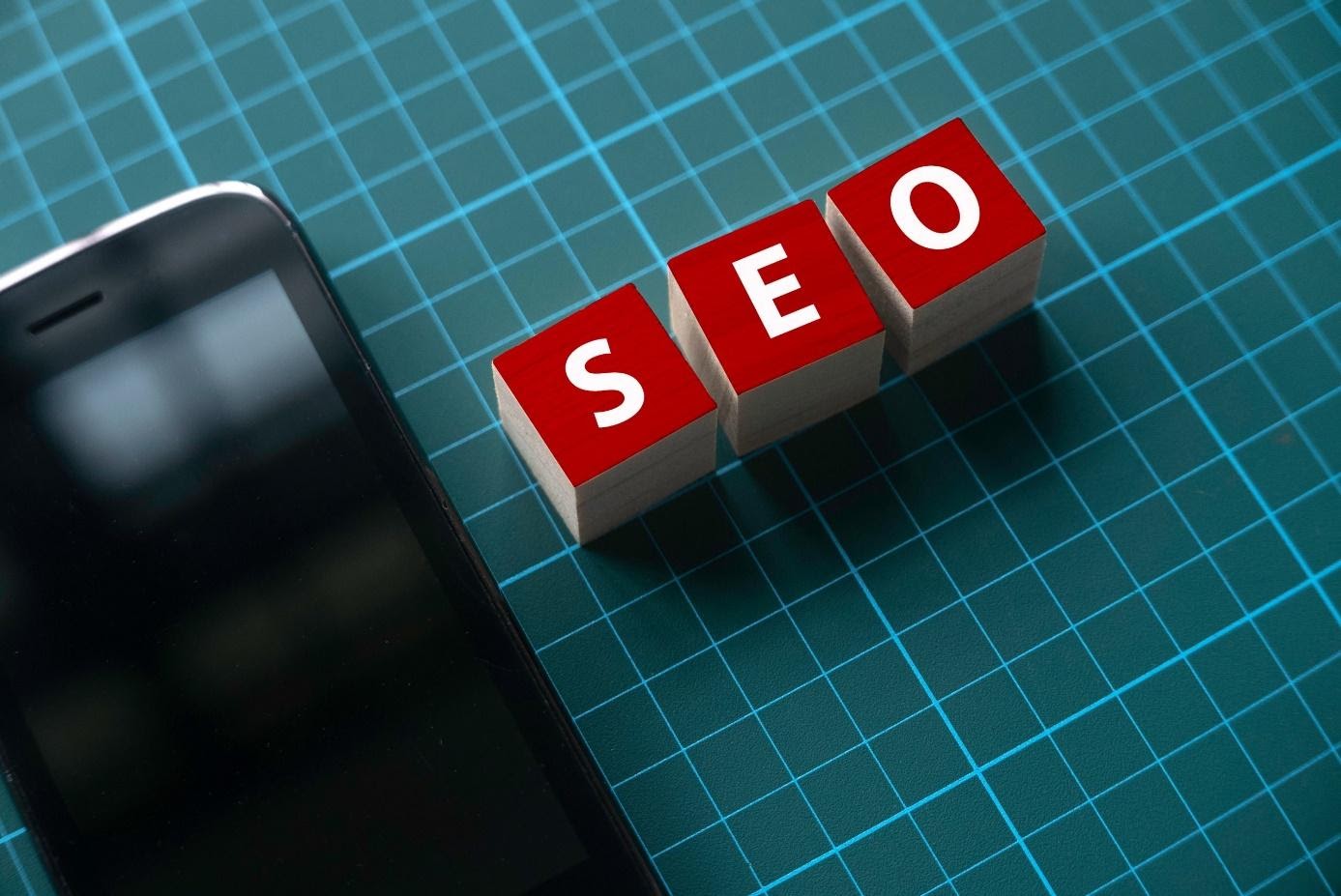 SEO written in blocks showing an important aspect to keep in mind when you compare Instagram stories vs web stories.