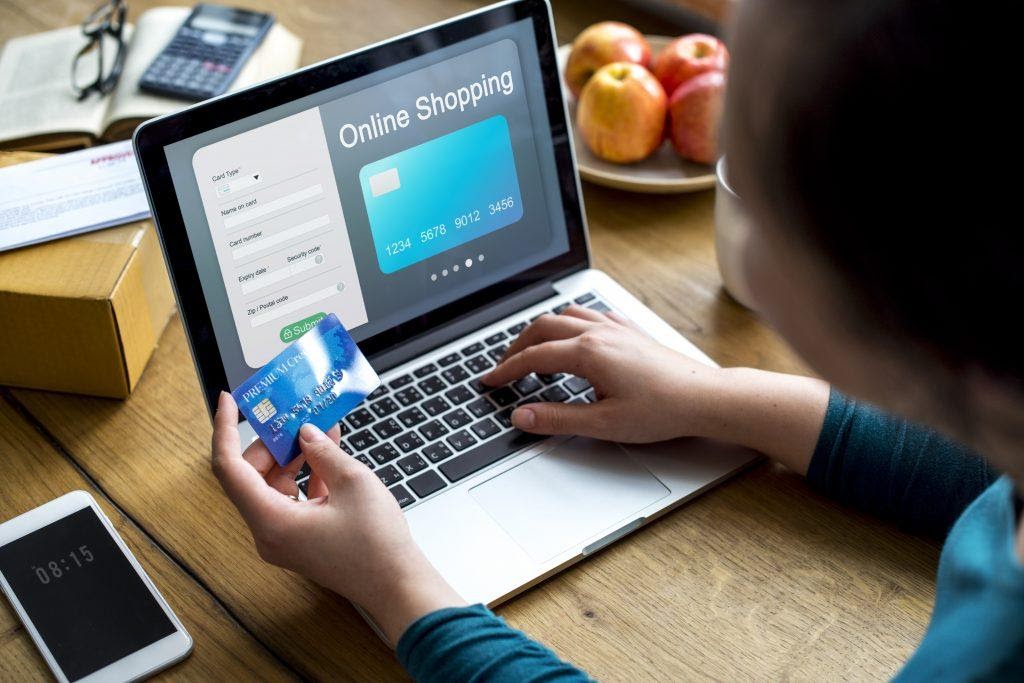 A person buying something online.