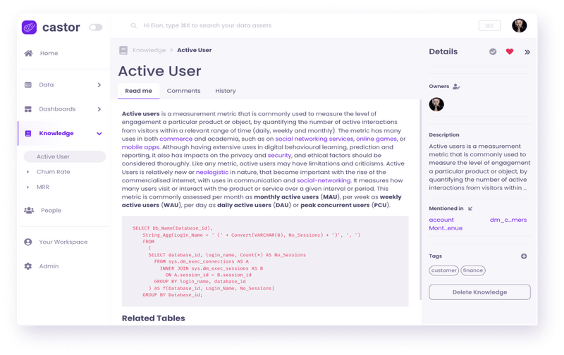 Castor - Data Catalog