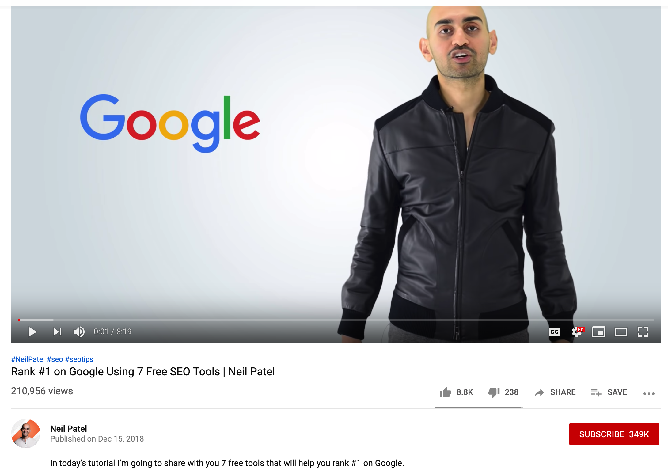 Neil Patel YouTube