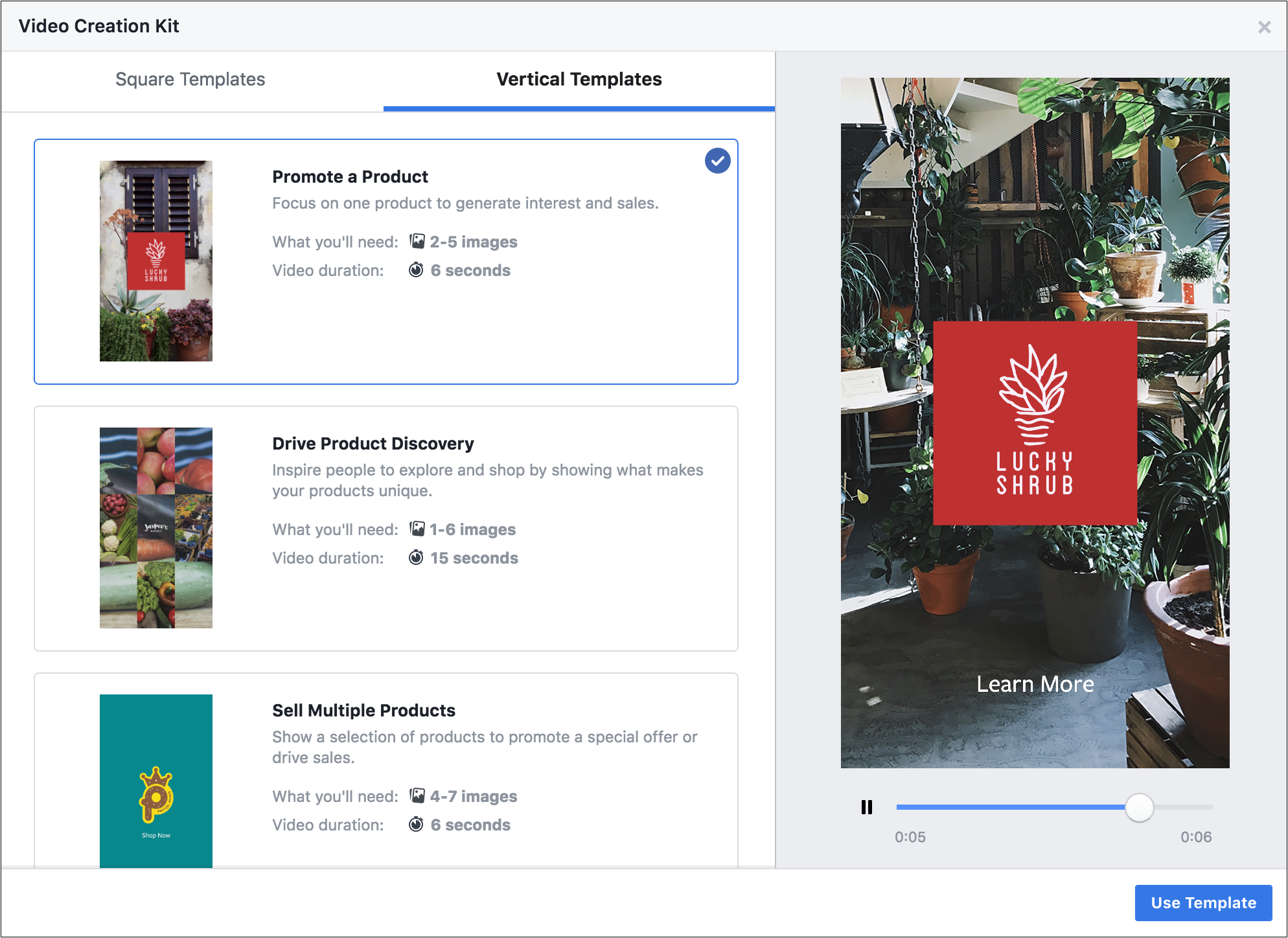 Facebook Video Ad Templates