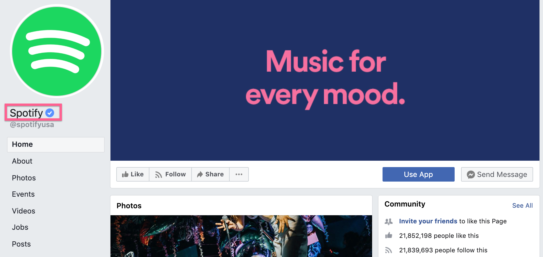 Spotify blue badge