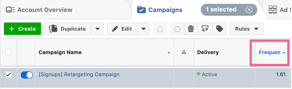 Facebook Ads Frequency