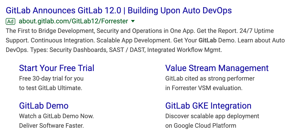 GitLab Google Ad whitepaper