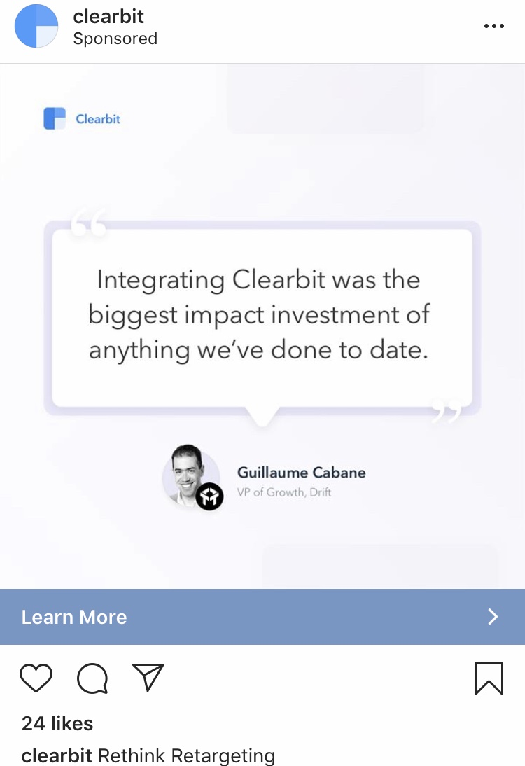 Clearbit customer quotes