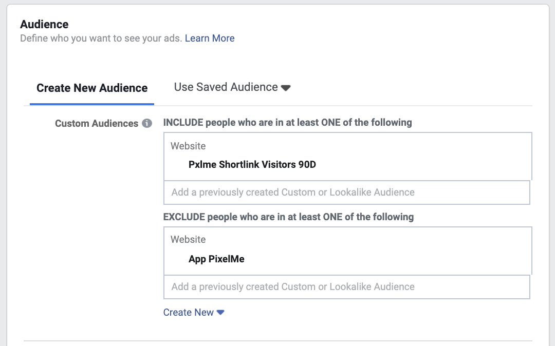 Step 2: setup Ad Set & targeting