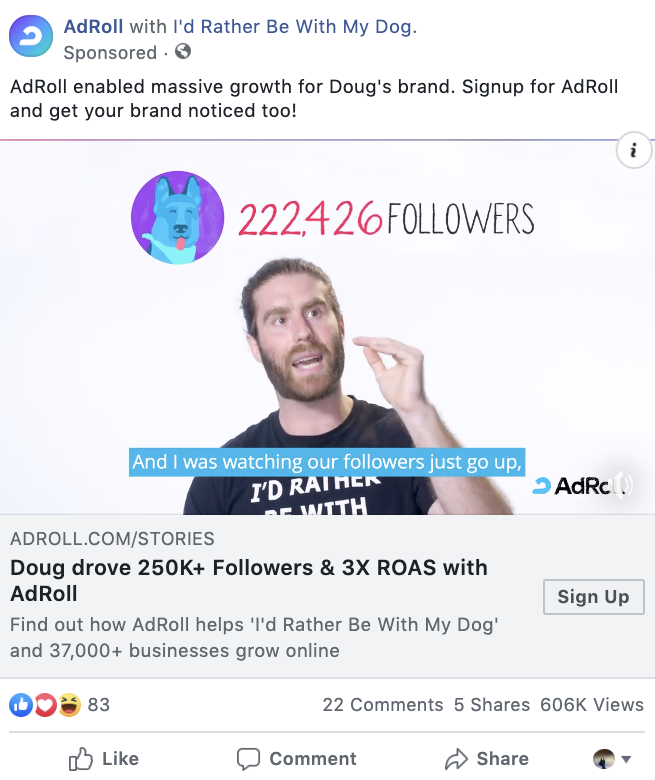 AdRoll video