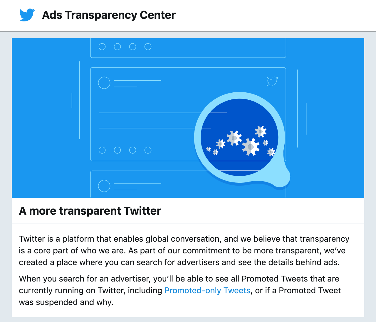 Twitter Ads Transparency Center