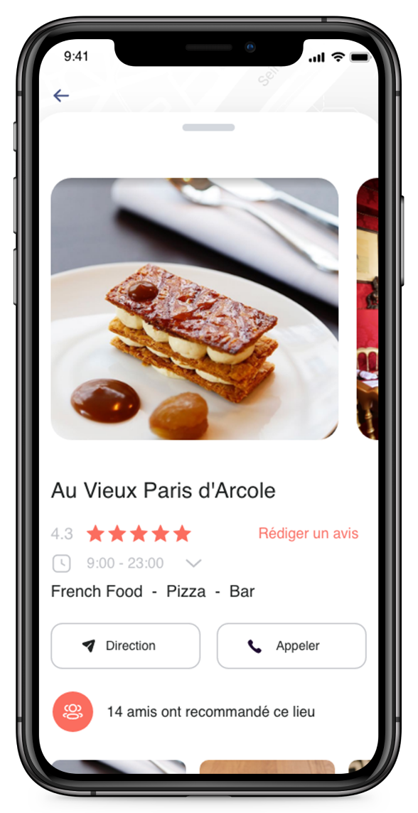 Restaurant screen
