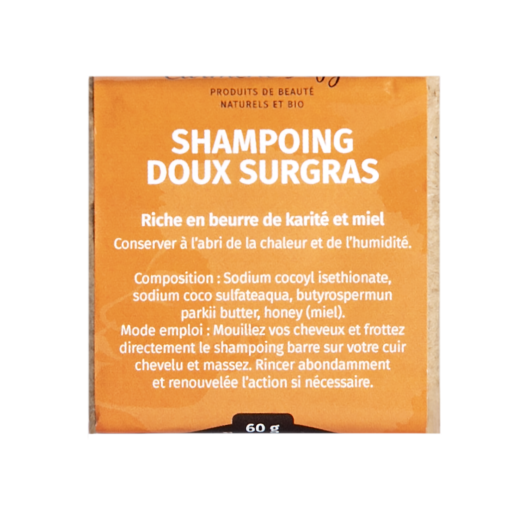 SHAMPOING SOLIDE DOUX KARITÉ-MIEL