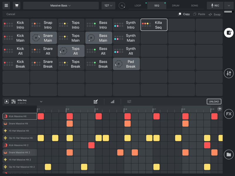Remixlive music creation app for iOS, Mac & Android