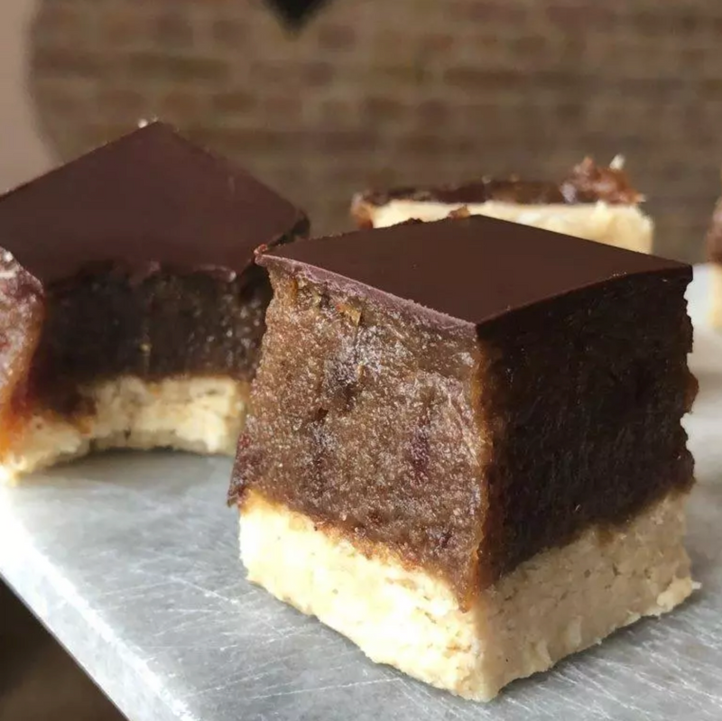 Karamell-Shortbread-Würfel