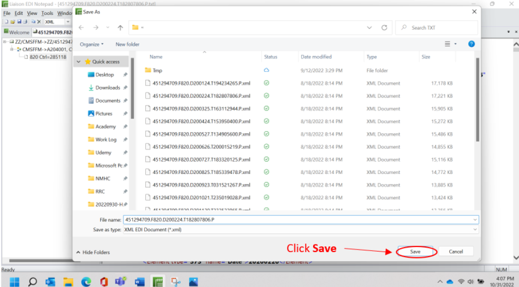 Using EDI Notepad to Save EDI TXT Files as XML Files