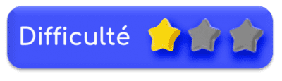 Badge de difficulté une étoile