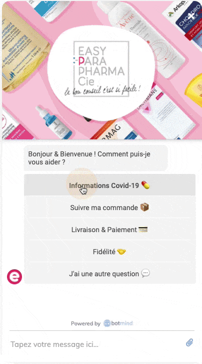 L'agent virtuel Botmind automatise le support client d'Easy Parapharmacie