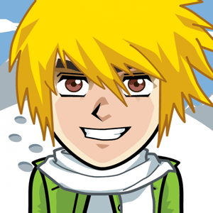 Avatar: Shows a team member in comic style
