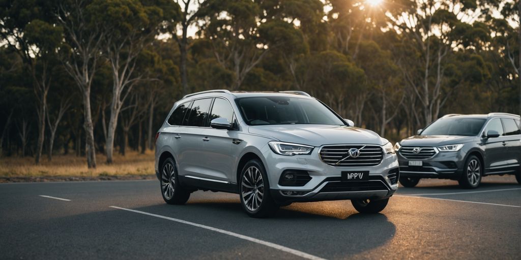 SUV and MPV price trends graph in Australia