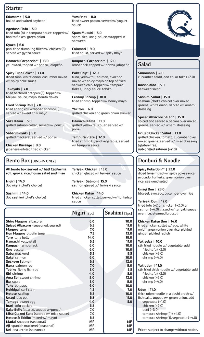 Q Sushi Bar and Kitchen