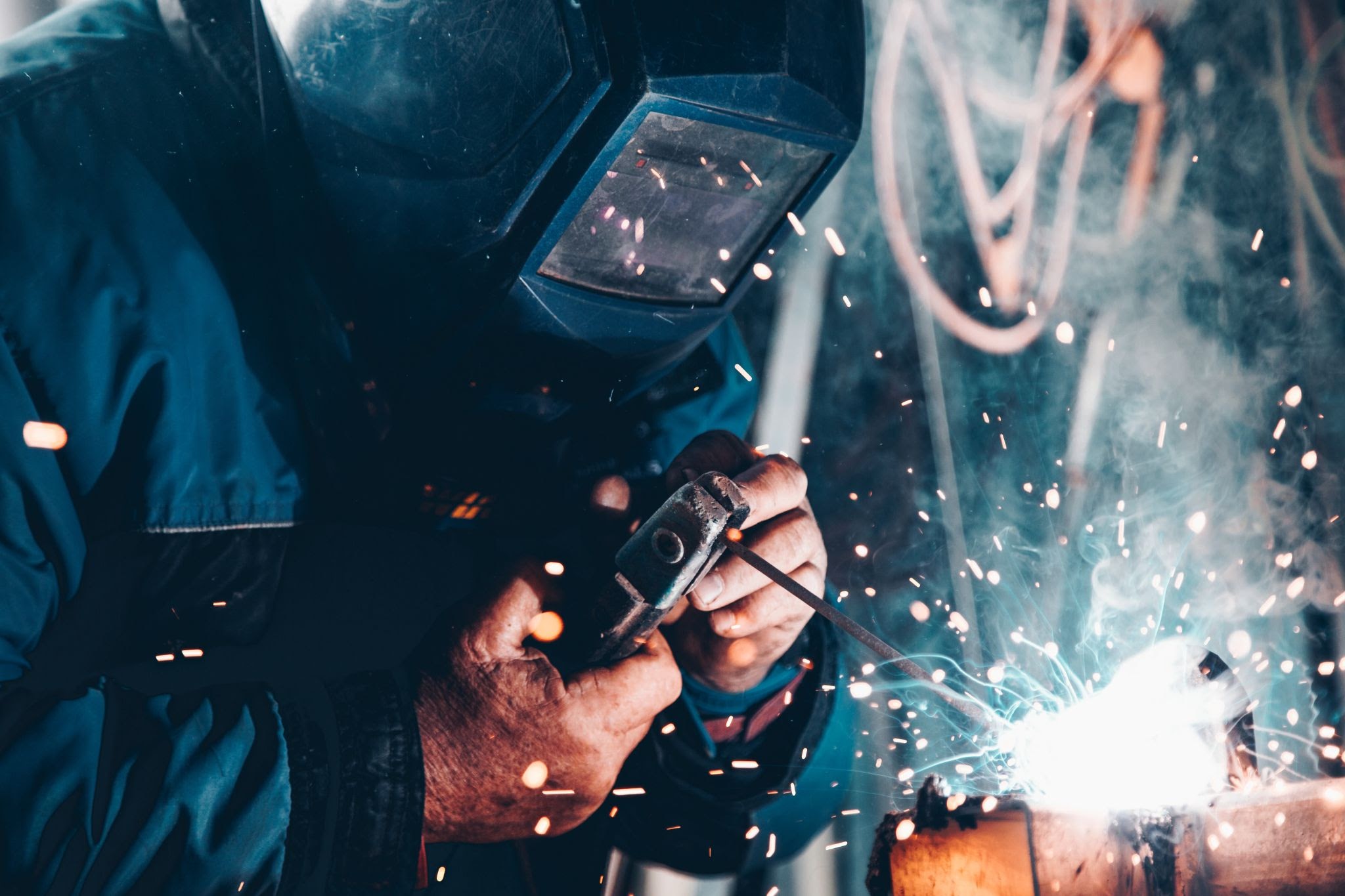 can with a manufacturing tool, wear a shield